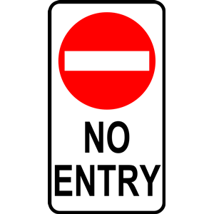 sign_no entry