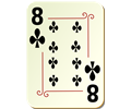Ornamental deck: 8 of clubs