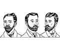 mens hair styles circa 1900 - 5