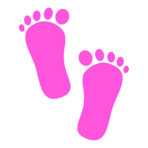 Baby Footprints Blue