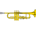 trumpet b flat colour ganso