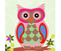 Colorful Owl Patchwork