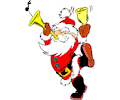 Santa Playing Horn