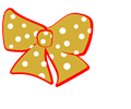 Red Gold Cheer Bow