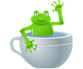 unexpected frog in my tea
