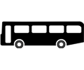 Bus symbol black