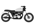 Grayscale Motorcycle