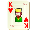 Ornamental deck: King of hearts