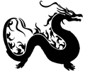 Asian Dragon Silhouette