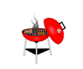 Red BBQ Grill