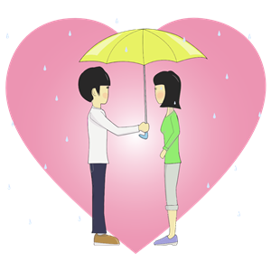 Umbrella Couple