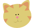 Yellow cat face