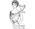 Corset cover from The American System of Dressmaking