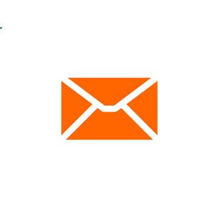 Orange Email Envelope
