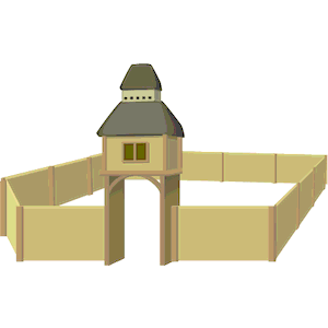 Small Tower with Wall
