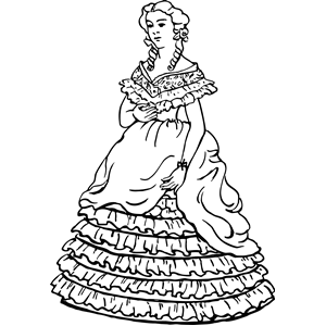 Lady in dress 6