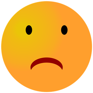 Frown Emoji (vectorized)