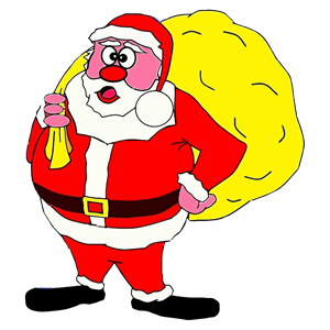 Comic Santa Claus