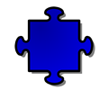 Blue Jigsaw piece 04