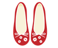 Cute Red Women's Shoes