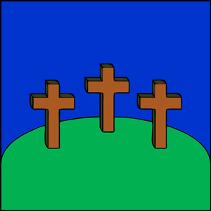 3 crosses on a hill