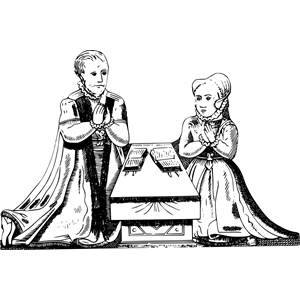 Praying couple