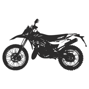 Motorbike Enduro Silhouette 3