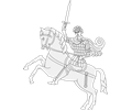 Knight on horseback 6