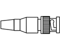 BNC Male Connector Side View