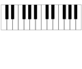 2 Octave Piano Keys