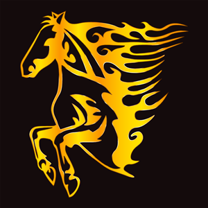 Golden Flame Horse 11