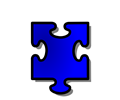 Blue Jigsaw piece 15