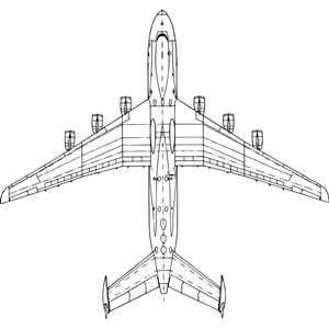 Top View - Antonov AN-225