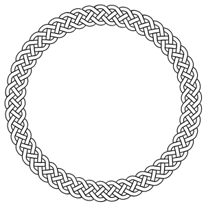 4-plait border circle
