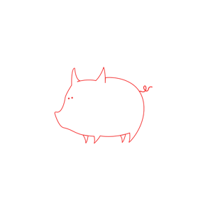 Pig Outline