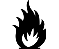 Fire warning symbol