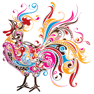 Abstract Rooster