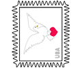 Stamp dove of love