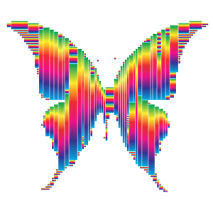Prismatic Abstract Modern Art Butterfly 14