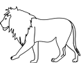 Lion Line Art