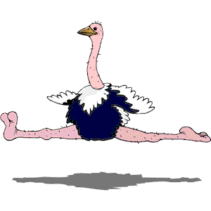 Ostrich Leaping