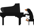 Penguin Playing Piano