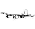 Propeller-driven plane