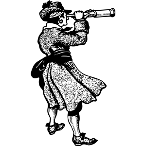 Woman with telescope