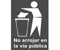 Spanish Trash Bin Sign