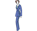 Woman in Suit