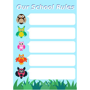 A3 Classroom Rules Poster