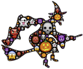 Colorful Halloween Witch