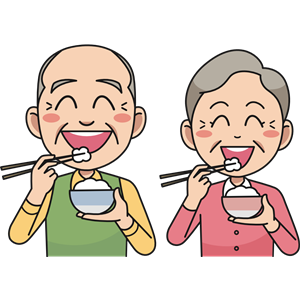 Couple Eating Rice