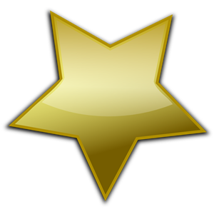 Golden Star Button
